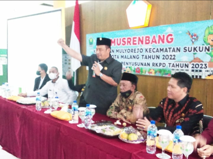 Anggota DPRD Malang Achmad Wanedi saat serap Aspirasi di Musrenbang